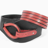 Formg�rtel Angelina schwarz rot 8 cm