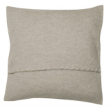 Wollwalk Kissenbezug natur grau GOTS zertifiziert